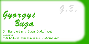 gyorgyi buga business card